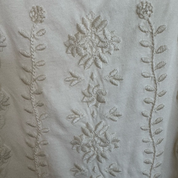 Embroidered Cream Top - Picture 4 of 11